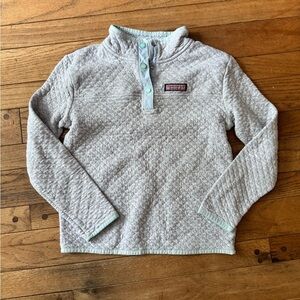 Vineyard Vines Gray Quilted Sweatshirt